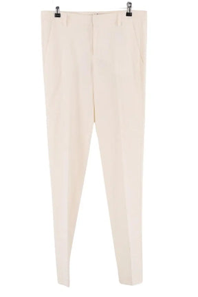 Pantalon droit Zadig & Voltaire Ecru en Laine, taille M - Seconde Main