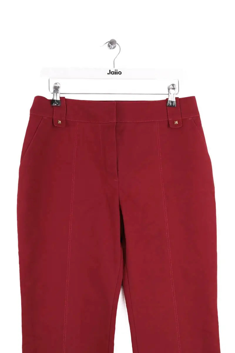 Pantalon Louis Vuitton Bordeaux en Coton