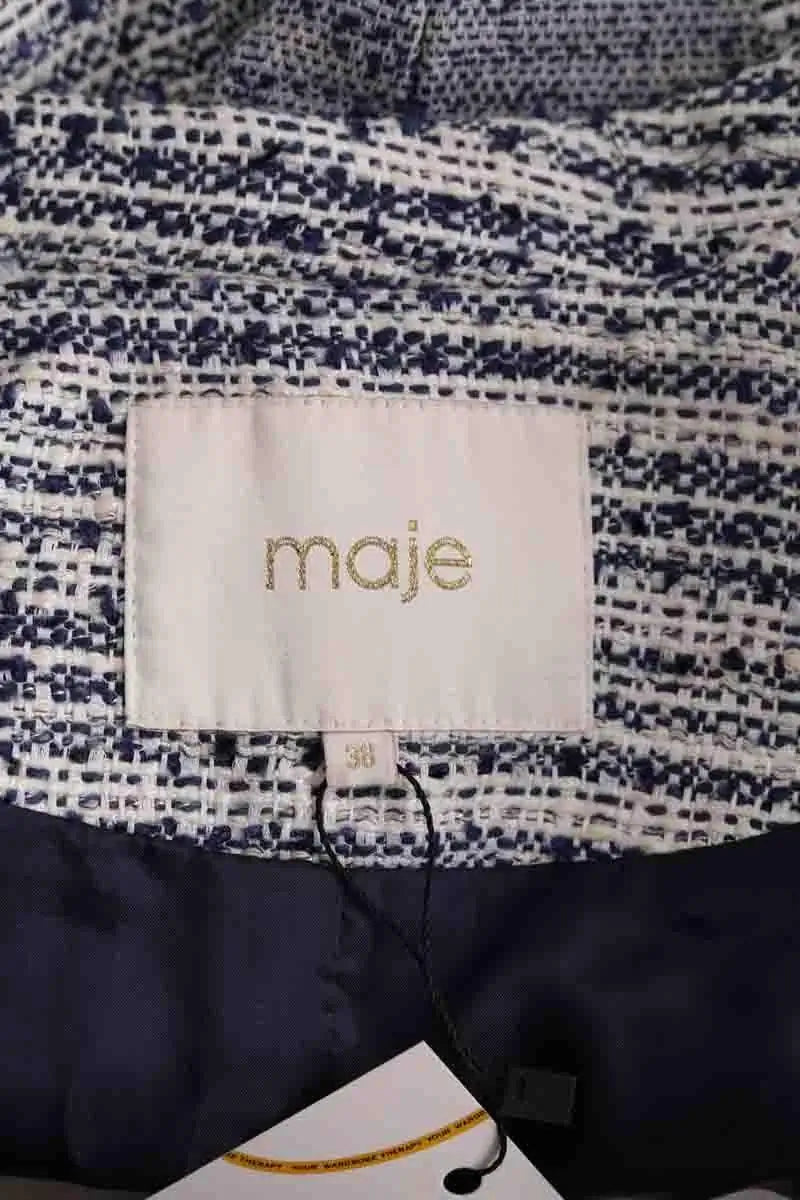 Veste Maje Bleu en Coton