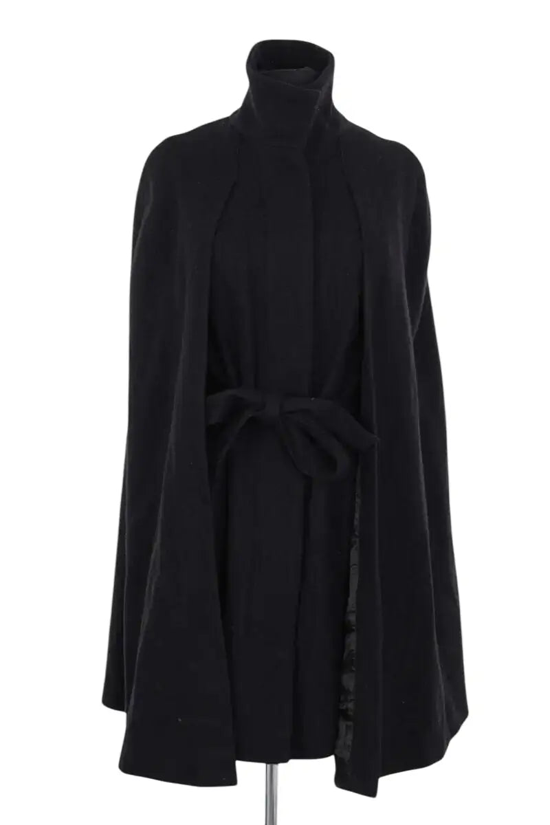 Manteau Maje Noir en Coton, taille S - Seconde Main