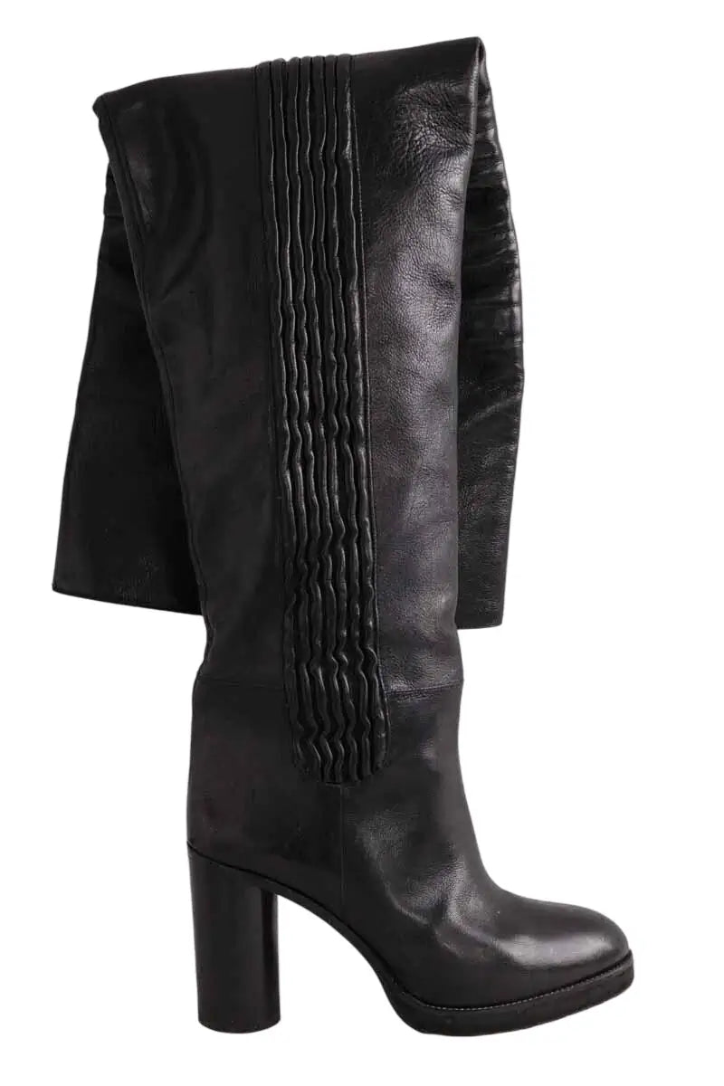 Bottes cuissardes  Isabel Marant Noir en Cuir, taille 40 - Seconde Main