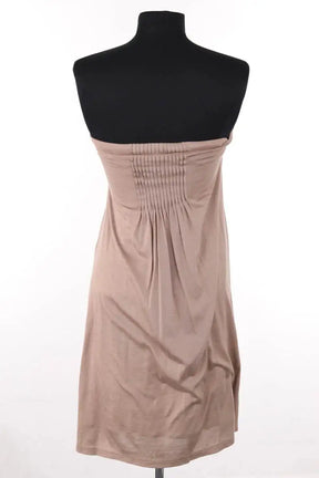 Robe Maje Beige en Soie