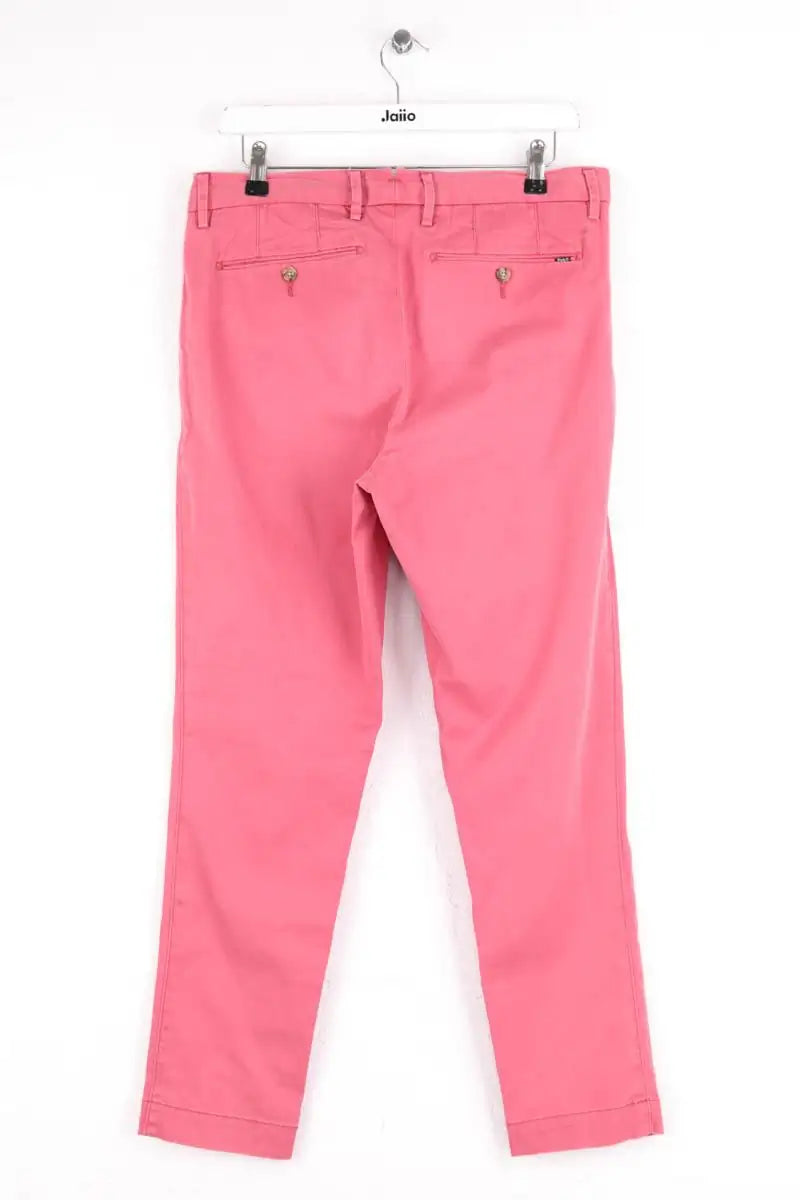 Pantalon droit Ralph Lauren Rose en Coton