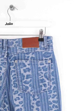 Jean large Balzac Bleu en Coton