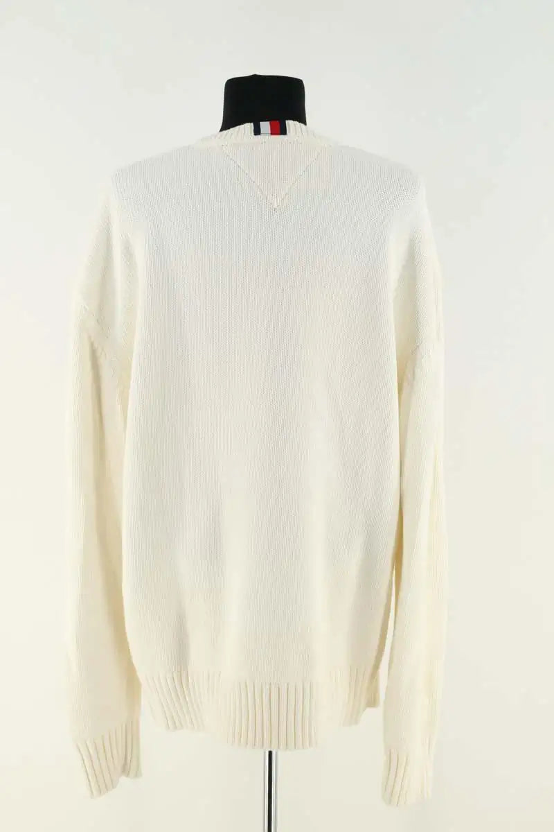 Pull Tommy Hilfiger Blanc en Coton