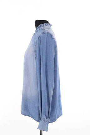Chemise Ba&Sh Bleu en Coton
