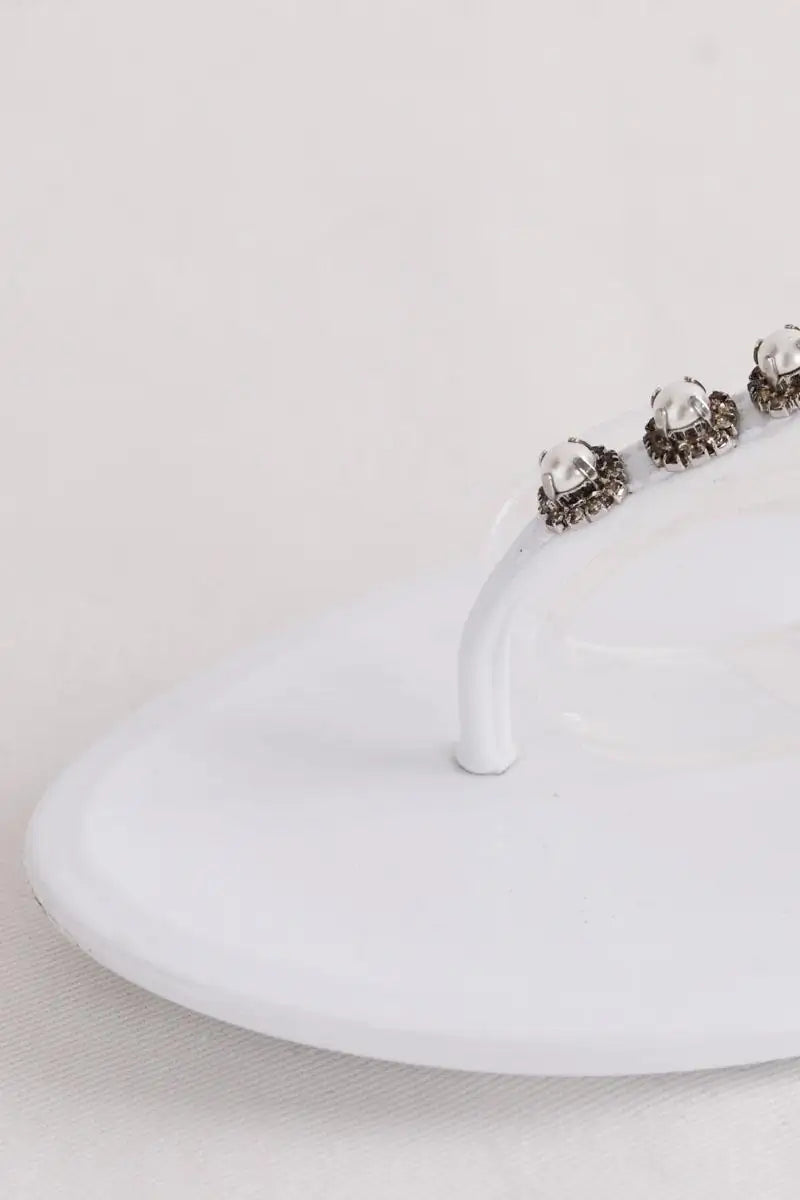 Sandales Stuart Weitzman Blanc en Caoutchouc