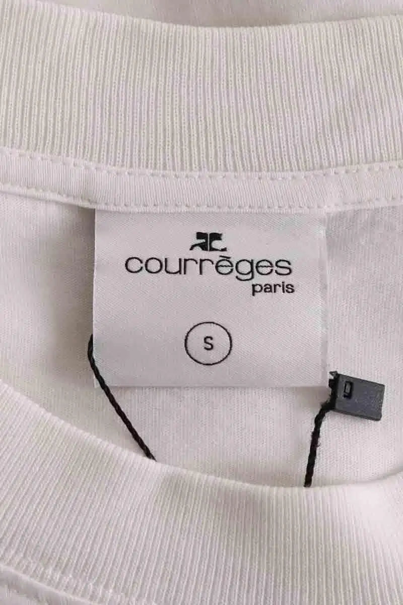 T-shirt Courrèges T-shirt AC Ecru en Coton