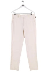 Pantalon droit Moncler Ecru en Coton, taille XL - Seconde Main
