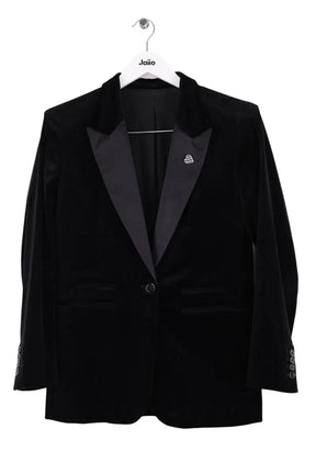 Blazer The Kooples Noir en Velours, taille S - Seconde Main