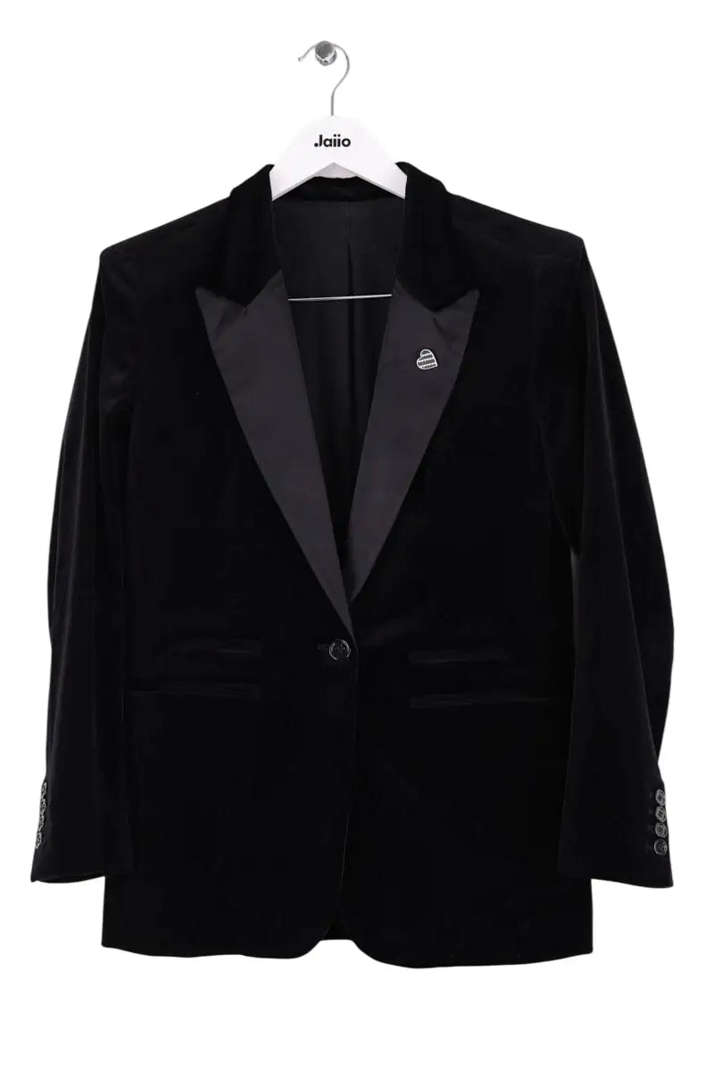 Blazer The Kooples Noir en Velours, taille S - Seconde Main