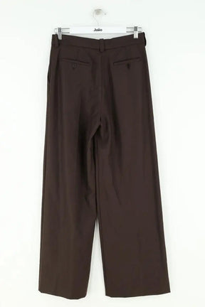Pantalon droit Maje Marron en Laine