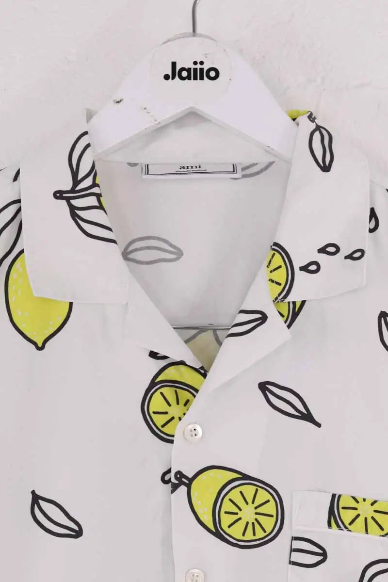 Chemise Ami Blanc en Coton