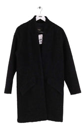 Manteau Maje Noir en Synthétique, taille L - Seconde Main