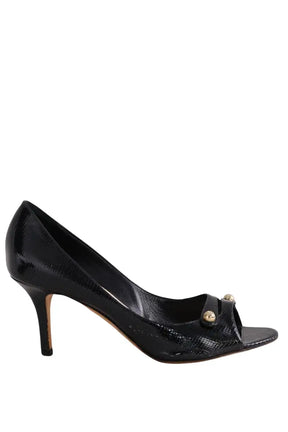 Talons Dior Noir en Cuir, taille 37 - Seconde Main