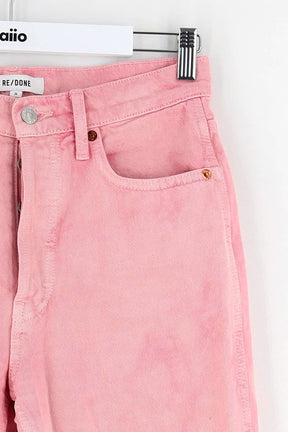Jean droit RE/DONE  Rose