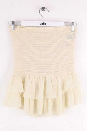 Top sans manche Isabel Marant Jaune en Soie