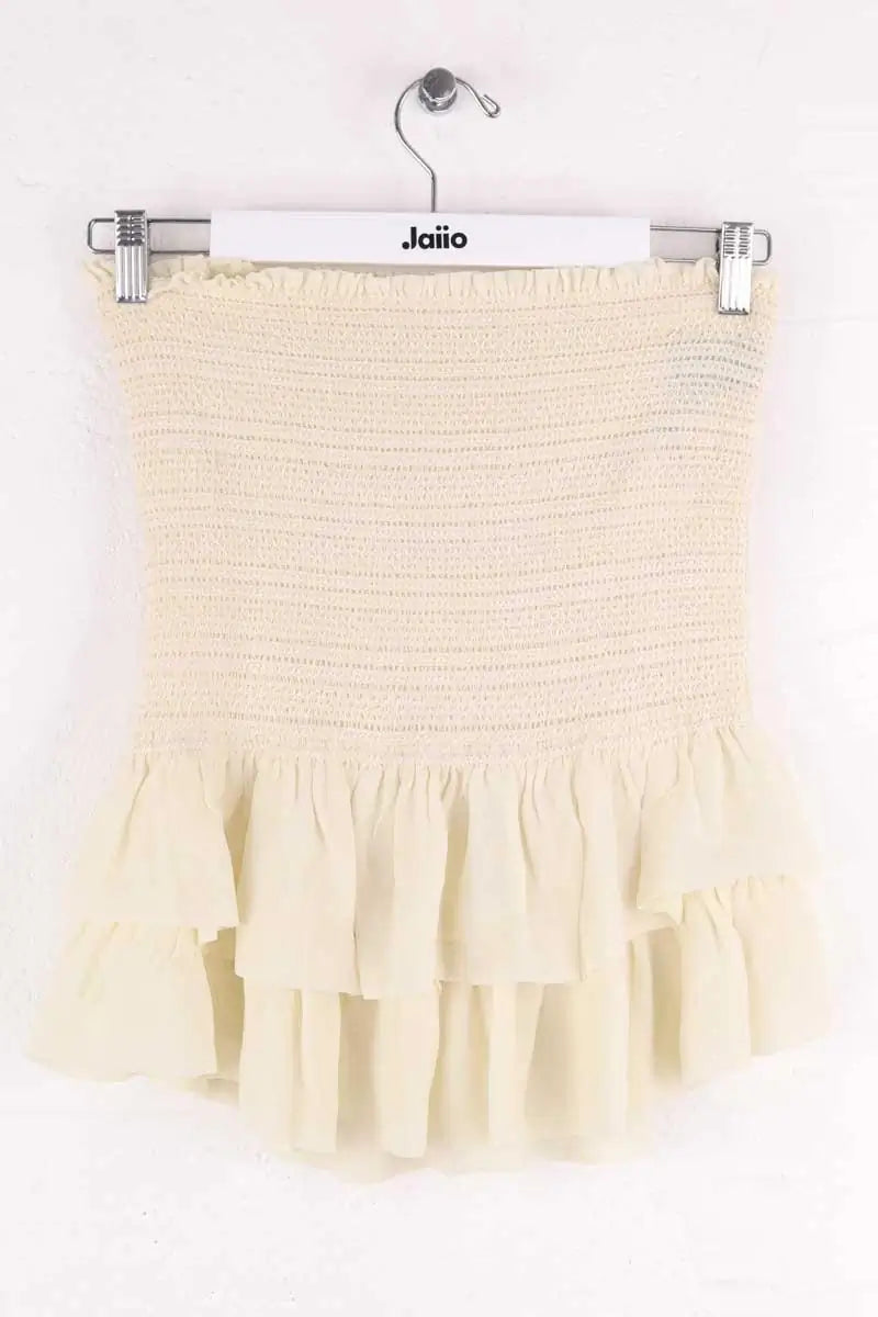 Top sans manche Isabel Marant Jaune en Soie