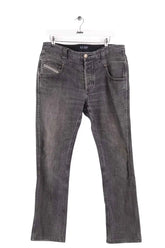 Jean droit Armani Jeans Gris en Coton, taille M - Seconde Main