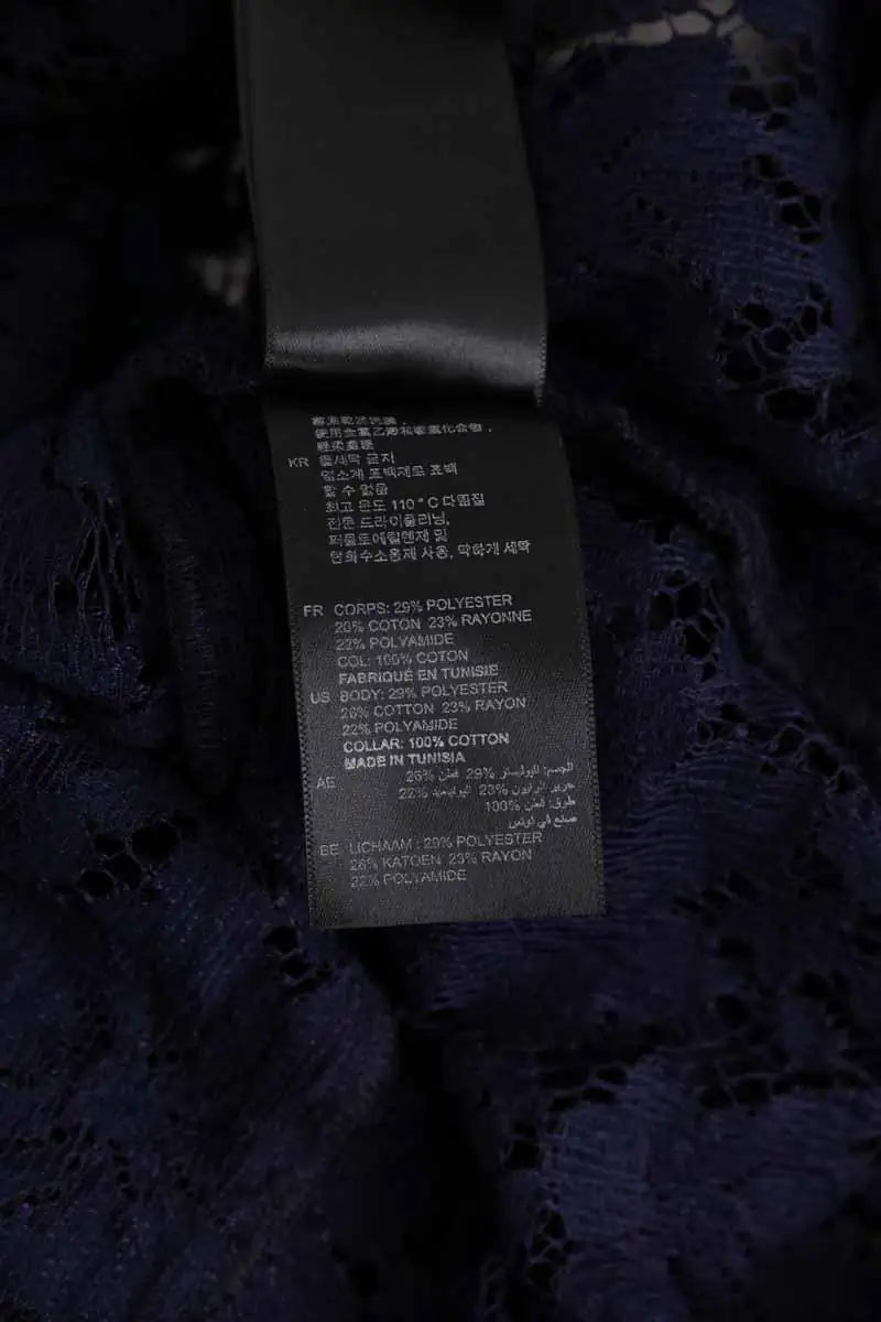 Chemise Sandro Marine en Synthétique
