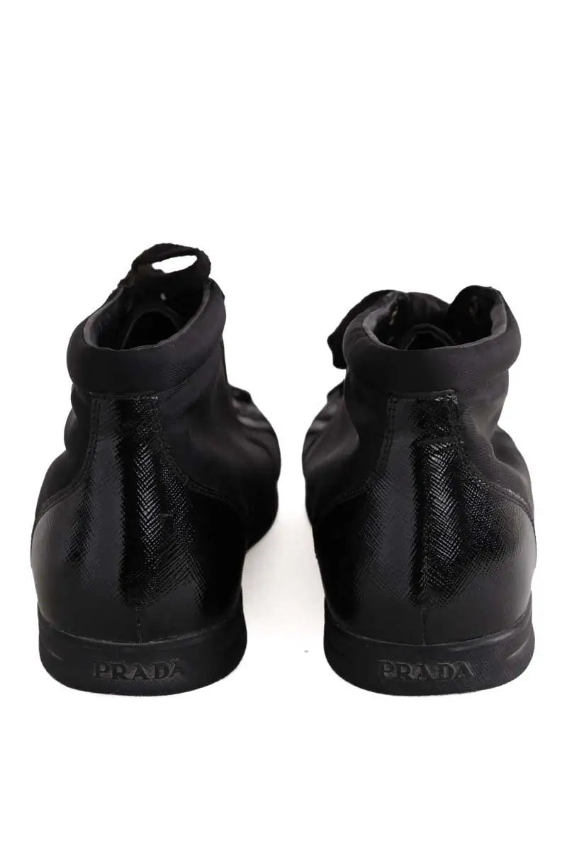 Baskets Prada Noir en Tissu