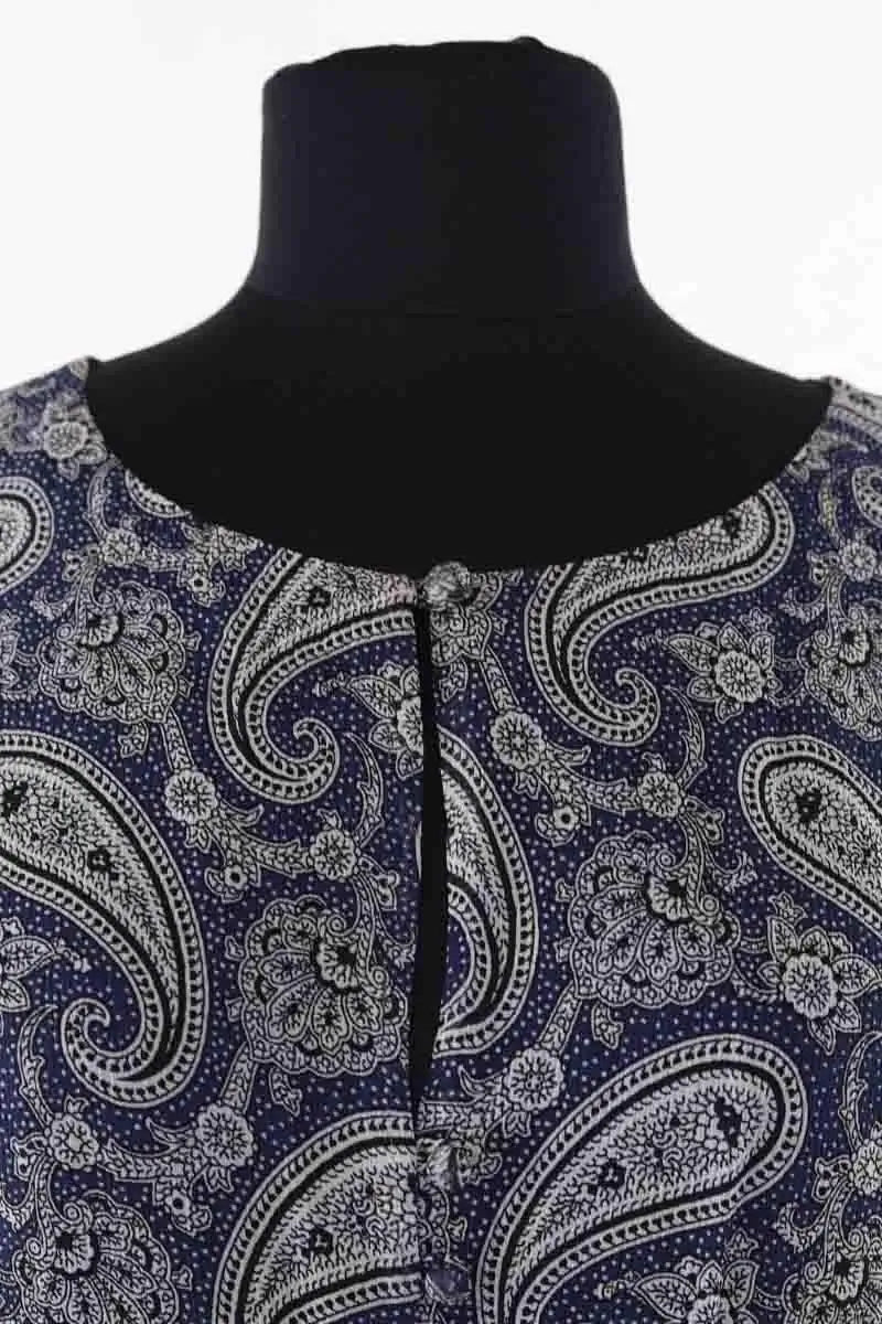 Robe Claudie Pierlot Marine en Viscose