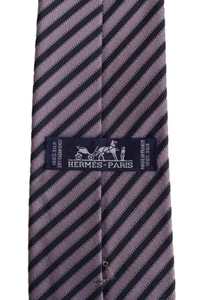 Cravate Hermès Violet en Soie