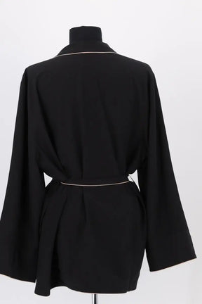 Gilet Eres Noir en Soie