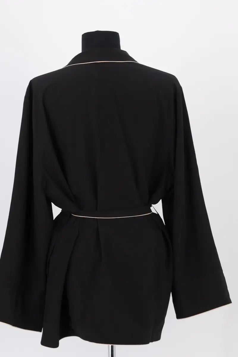 Gilet Eres Noir en Soie