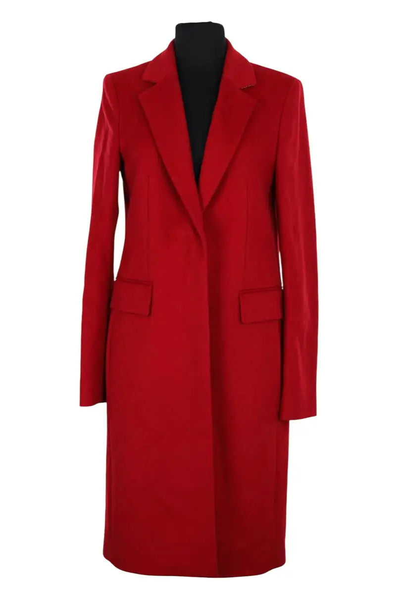 Manteau long Boss Rouge en Laine, taille M - Seconde Main