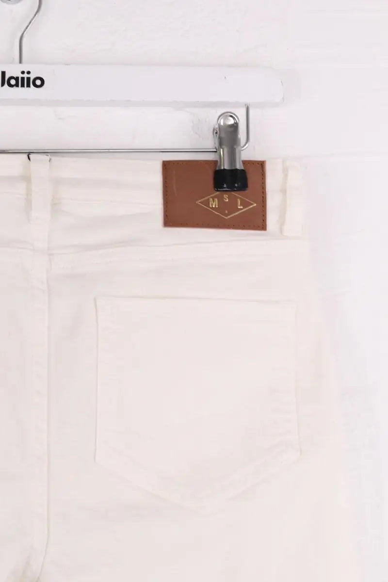 Jean droit Maison Sarah Lavoine Blanc en Coton