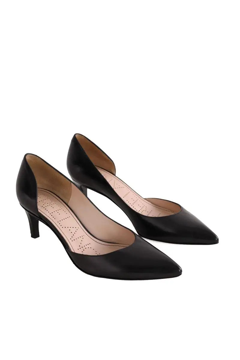 Talons Free Lance Noir en Cuir