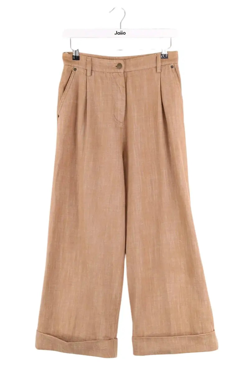 Pantalon large Momoni Camel en Coton, taille S - Seconde Main