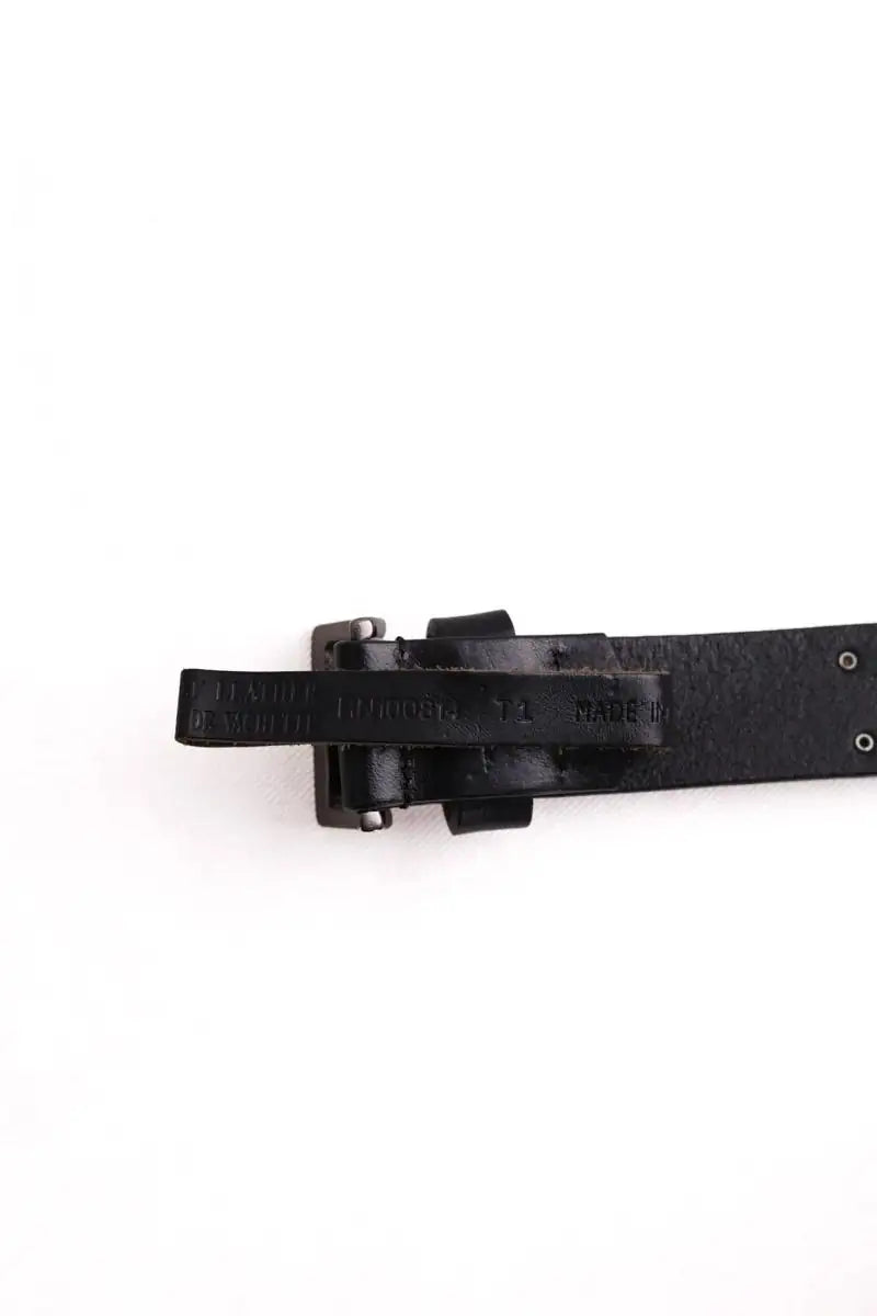 Ceinture The Kooples Noir en Cuir