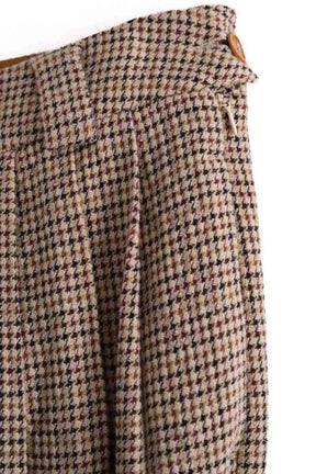 Pantalon large Momoni Marron en Laine
