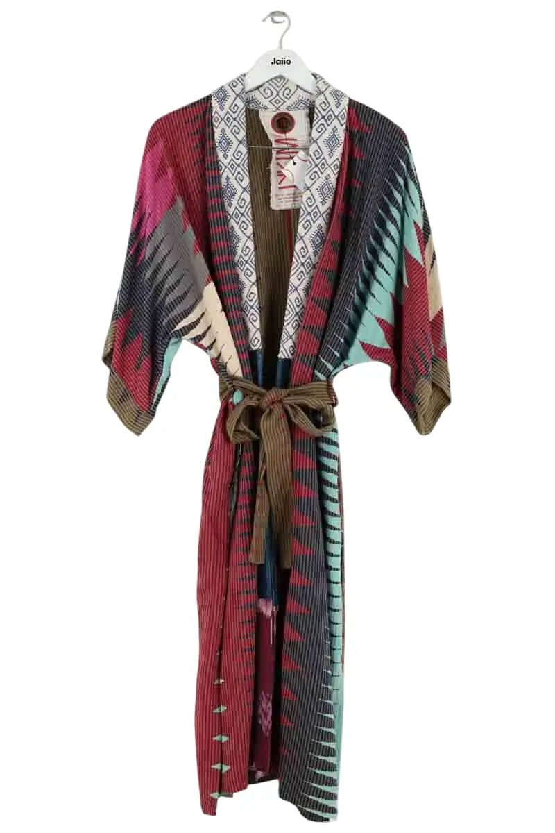 Veste Kimono IKKIM'O Multicolore en Coton, taille TU - Seconde Main