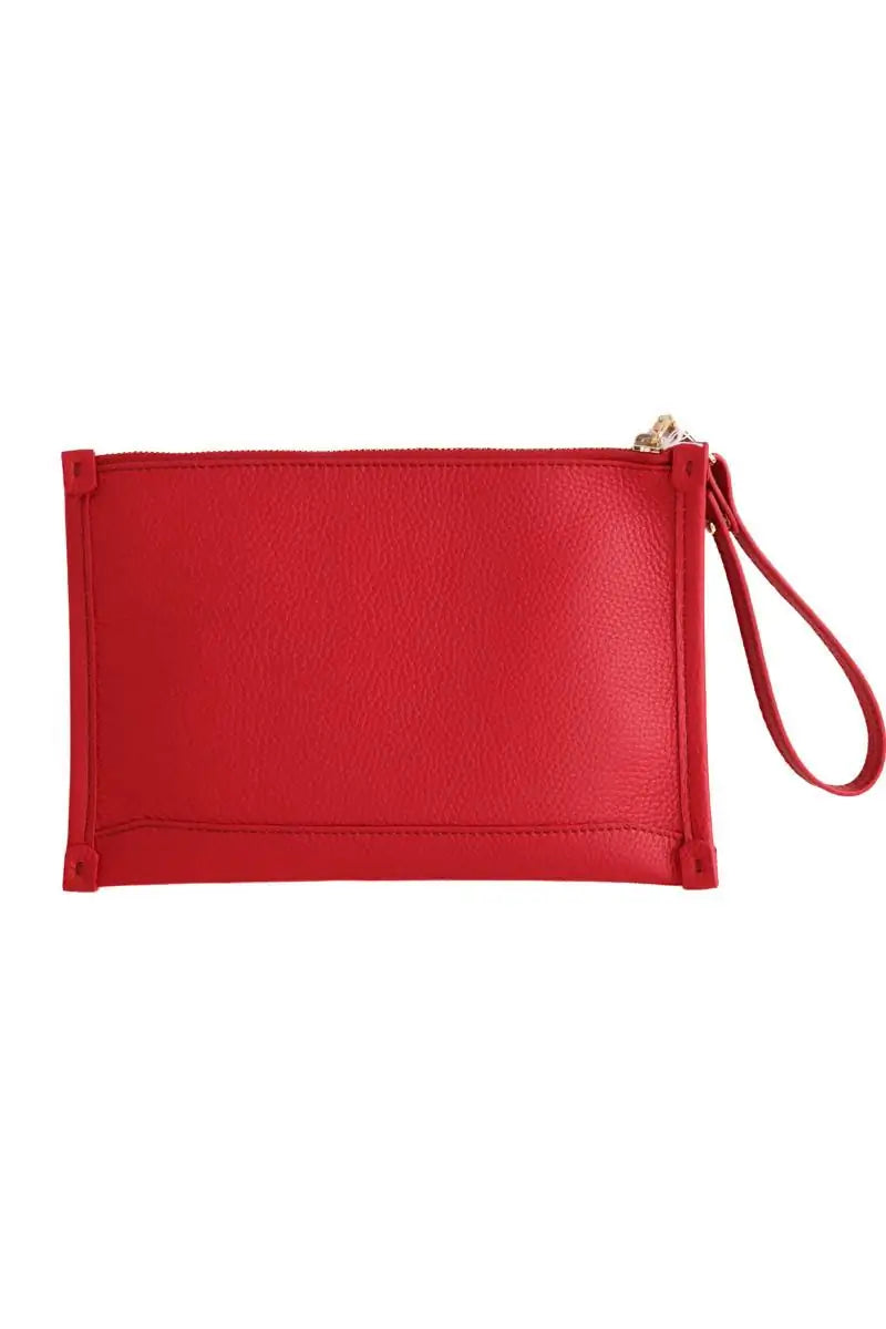 Pochette Lancel Rouge en Cuir