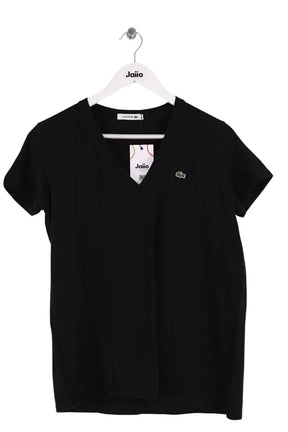T-shirt Lacoste Noir en Coton, taille XL - Seconde Main