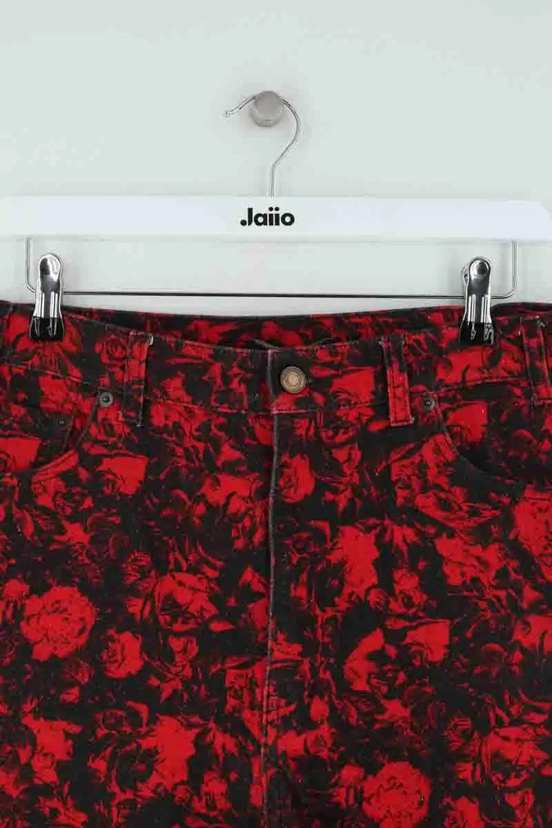 Bermuda Saint Laurent Rouge en Coton