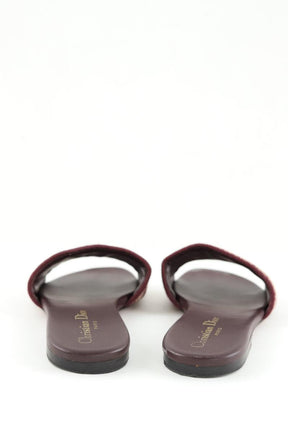 Mules Dior  Bordeaux