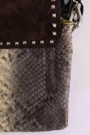 Mini sac Prada Marron en Cuirs exotiques