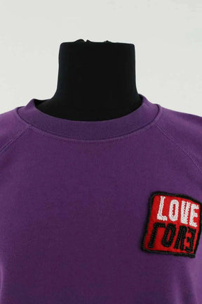 Sweatshirt Sandro Violet en Cachemire