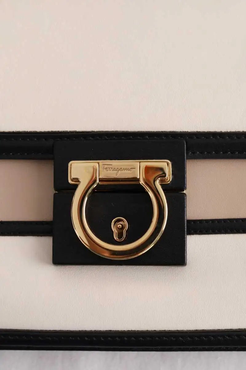Sac porté épaule Salvatore Ferragamo Aileen  Marron en Cuir