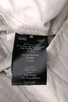 Pantalon droit Isabel Marant  Gris