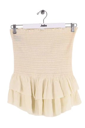 Top sans manche Isabel Marant Jaune en Soie, taille S - Seconde Main