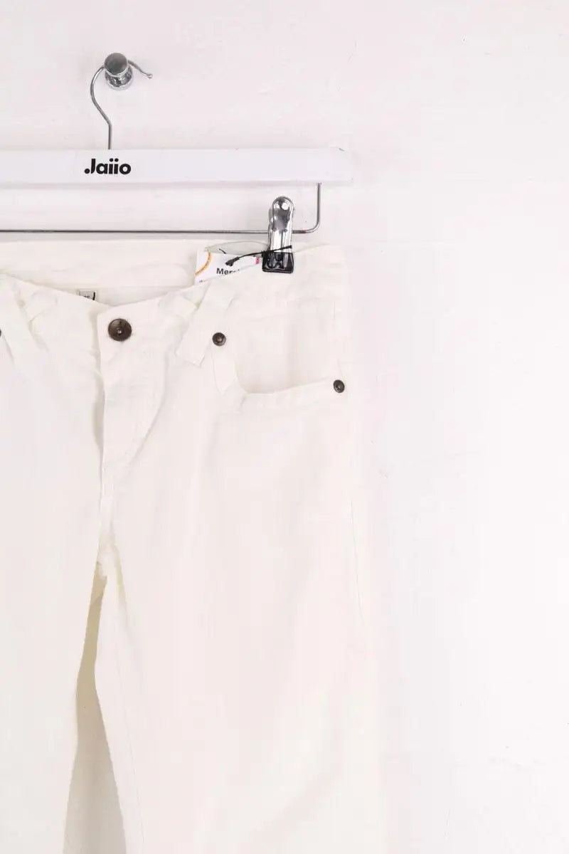 Jean droit Sandro Blanc en Coton