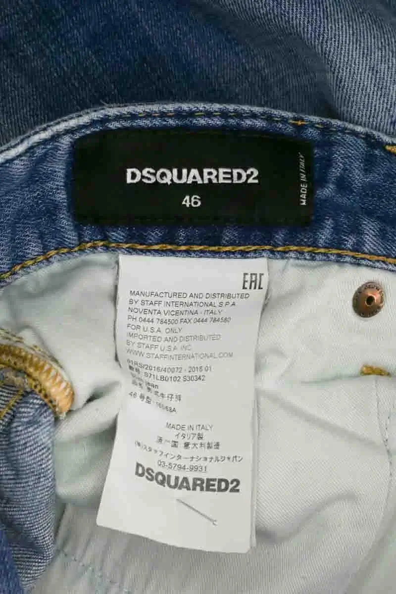 Jean droit Dsquared2 Bleu en Coton