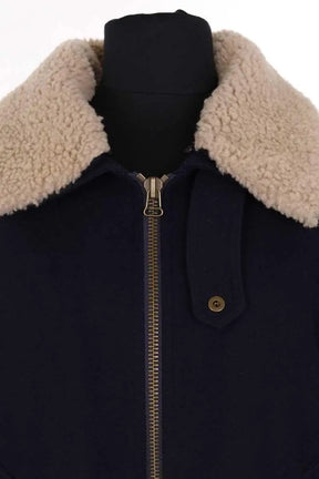 Manteau Ami Marine en Laine