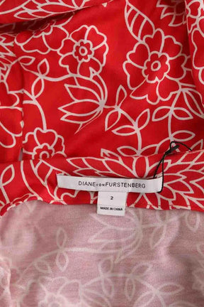 Robe Diane Von Furstenberg Rouge en Soie