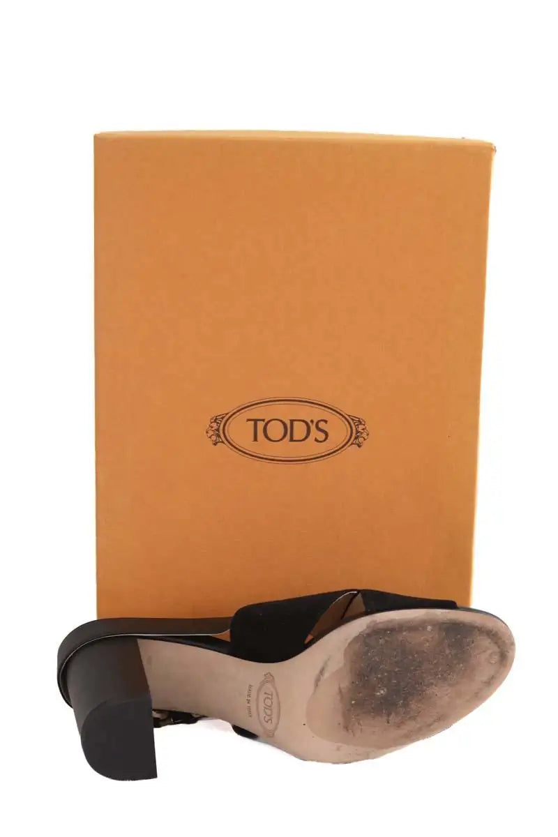 Talons Tod's Noir en Cuir